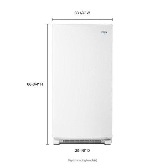 Maytag® 20 cu. ft. Frost Free Upright Freezer with LED Lighting MZF34X20DW