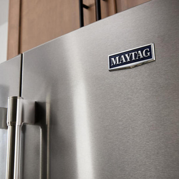 Maytag® 33-Inch Wide French Door Refrigerator with Water Dispenser - 22 Cu. Ft MRFF5033PZ