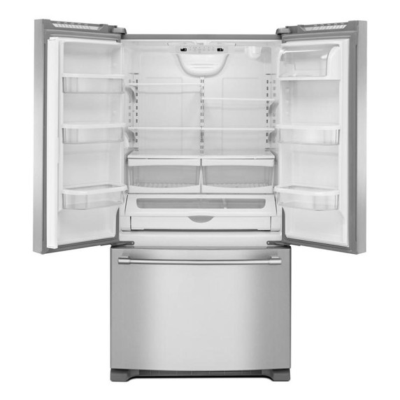 Maytag® 33-Inch Wide French Door Refrigerator with Water Dispenser - 22 Cu. Ft MRFF5033PZ