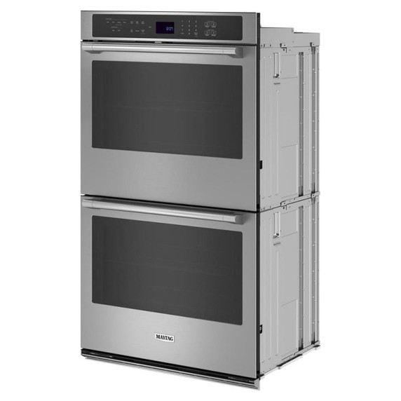 Maytag® 27-inch Double Wall Oven with Air Fry and Basket - 8.6 cu. ft. MOED6027LZ