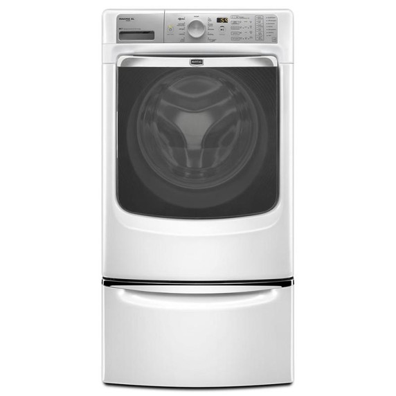 Maytag® 15.5" (39.4 cm) Pedestal for Front Load Washer and Dryer with Storage XHPC155XW Maytag® 15.5" (39.4 cm) Pedestal for Front Load Washer and Dryer with Storage XHPC155XW