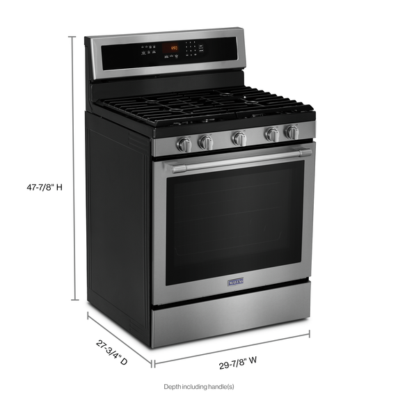 Maytag® 30-INCH WIDE GAS RANGE WITH TRUE CONVECTION AND POWER PREHEAT - 5.8 CU. FT. MGR8800FZ