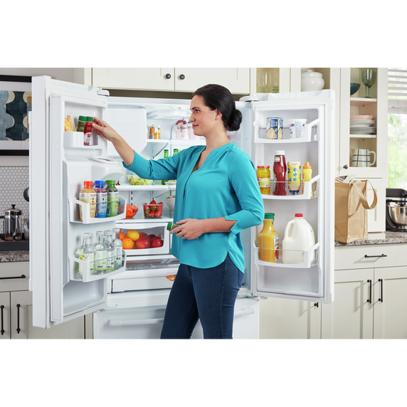 Maytag® 36- Inch Wide French Door Refrigerator with PowerCold® Feature - 25 Cu. Ft. MFI2570FEW