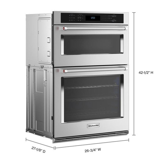 KitchenAid® 27" Combination Microwave Wall Oven with Air Fry Mode KOEC527PSS