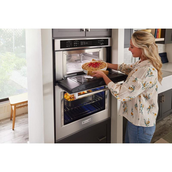 KitchenAid® 27" Combination Microwave Wall Oven with Air Fry Mode KOEC527PSS