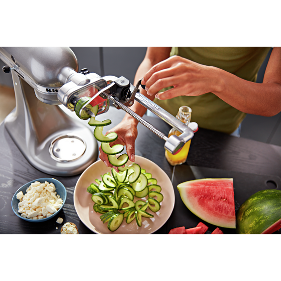 Kitchenaid® 7 Blade Spiralizer Plus with Peel, Core and Slice KSM2APC