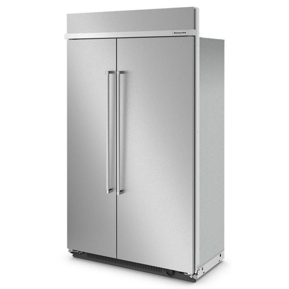 Kitchenaid® 30 Cu. Ft. 48" Built-In Side-by-Side Refrigerator with PrintShield™ Finish KBSN708MPS
