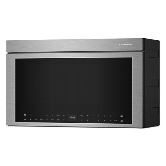 Kitchenaid® Multifunction Flush Mount Over-the-Range Microwave Oven with Infrared Sensor Modes YKMMF730PPS