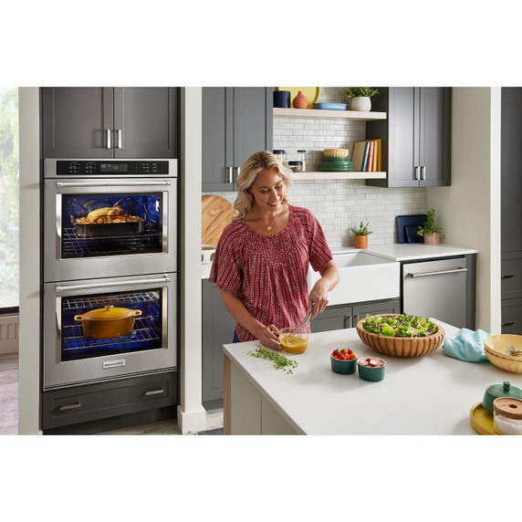 KitchenAid® 27" Double Wall Oven with Air Fry Mode KOED527PSS