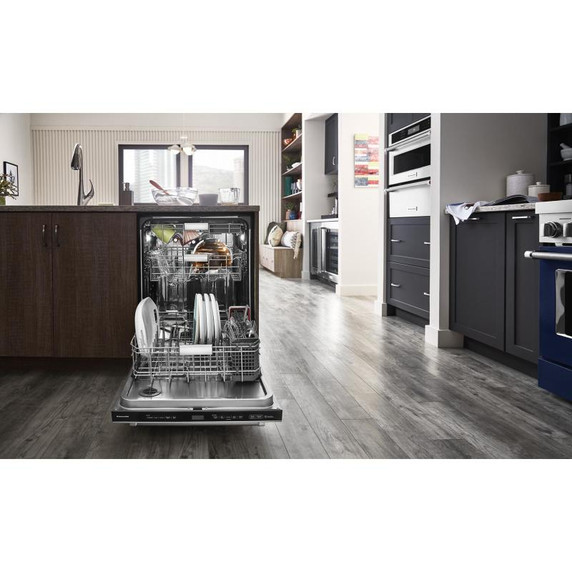 Kitchenaid® 44 dBA Dishwasher with 360° Max Jets™ Third Rack and LED Interior Lighting KDTM804KPS