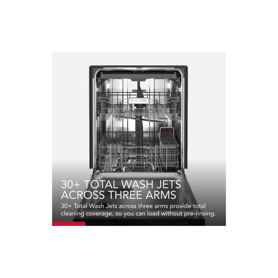 Kitchenaid® 39 dBA Dishwasher with Third Level Utensil Rack KDTE204KBL Kitchenaid® 39 dBA Dishwasher with Third Level Utensil Rack KDTE204KBL