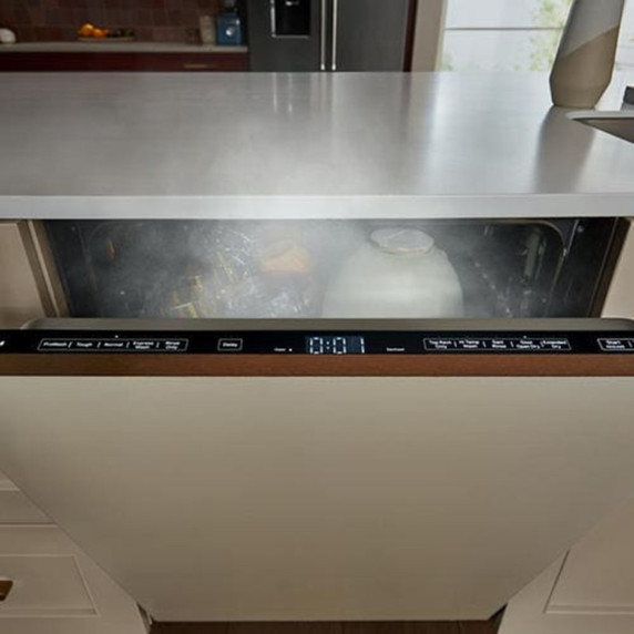Kitchenaid® 44 dBA Panel-Ready Two-Rack Flush Dishwasher with Door-Open Dry System KDTF324PPA
