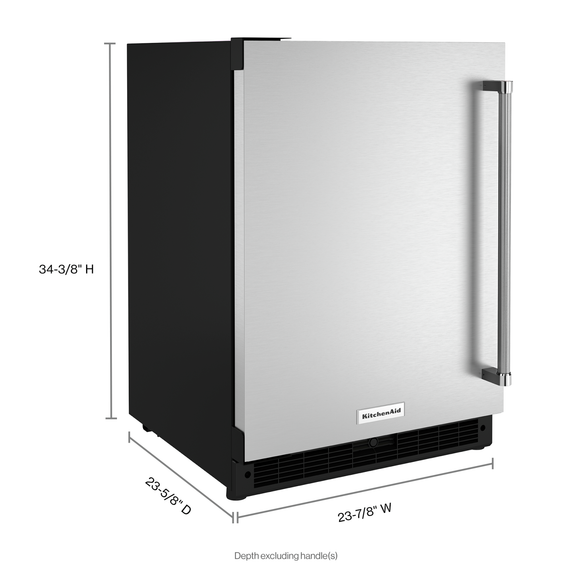 Kitchenaid® 24" Undercounter Refrigerator with Stainless Steel Door KURL114KSB