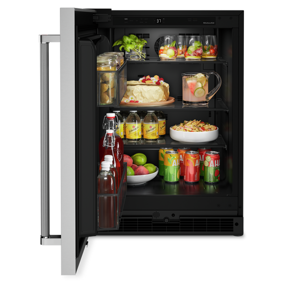 Kitchenaid® 24" Undercounter Refrigerator with Stainless Steel Door KURL114KSB