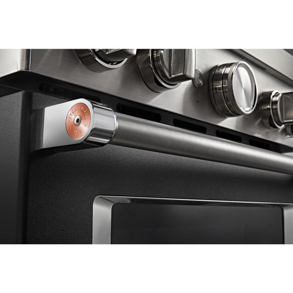 KitchenAid® 30'' Smart Commercial-Style Dual Fuel Range with 4 Burners KFDC500JBK