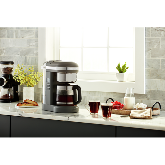 Kitchenaid® 12 Cup Drip Coffee Maker with Spiral Showerhead and Programmable Warming Plate KCM1209DG