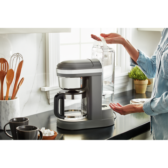 Kitchenaid® 12 Cup Drip Coffee Maker with Spiral Showerhead and Programmable Warming Plate KCM1209DG