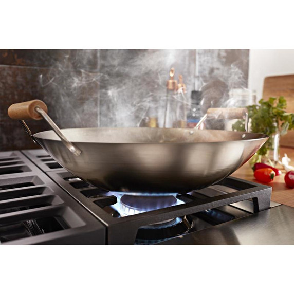 KitchenAid® 36'' Smart Commercial-Style Dual Fuel Range with 6 Burners KFDC506JAV