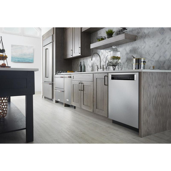 Kitchenaid® 20.8 Cu. Ft. 36" Width Built In Stainless Steel French Door Refrigerator with Platinum Interior Design KBFN506ESS