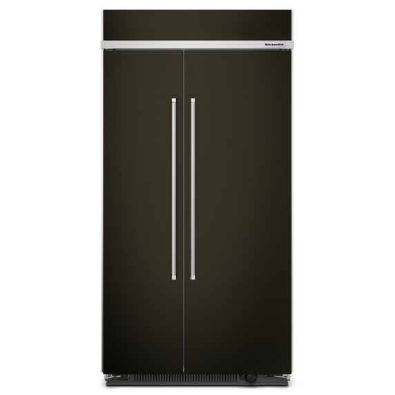 Kitchenaid® 25.5 Cu Ft. 42" Built-In Side-by-Side Refrigerator with PrintShield™ Finish KBSN702MBS