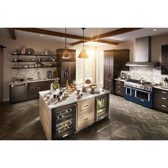 Kitchenaid® 48'' 585 or 1170 CFM Motor Class Commercial-Style Wall-Mount Canopy Range Hood KVWC958KSS
