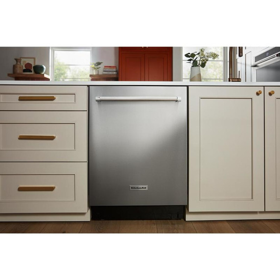 Kitchenaid® 23.8 cu. ft. 36" Counter-Depth French Door Platinum Interior Refrigerator with PrintShield™ Finish KRFC704FPS