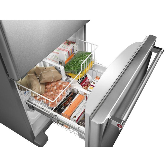 Kitchenaid® 19 cu.ft. 30-Inch Width Full Depth Non Dispense Bottom Mount Refrigerator KRBL109ESS