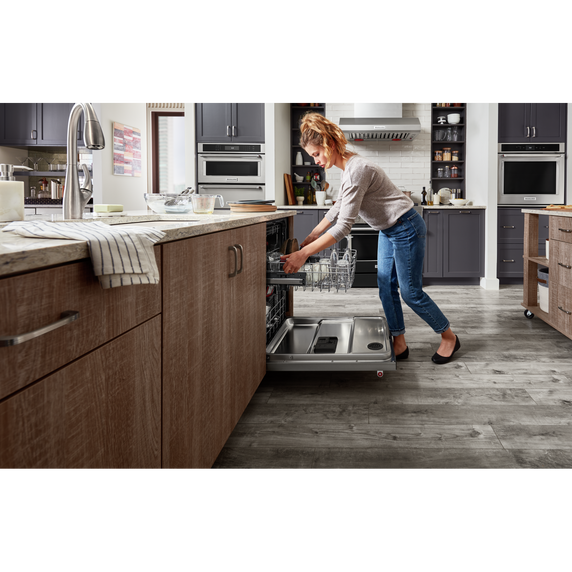 Kitchenaid® 44 dBA Dishwasher in PrintShield™ Finish with FreeFlex™ Third Rack KDTM404KPS