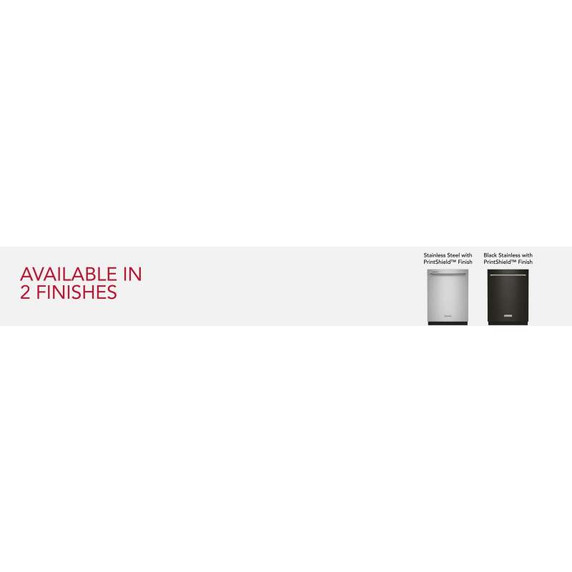 Kitchenaid® 44 dBA Dishwasher in PrintShield™ Finish with 360° Max Jets™ Third Rack KDTM404KPS