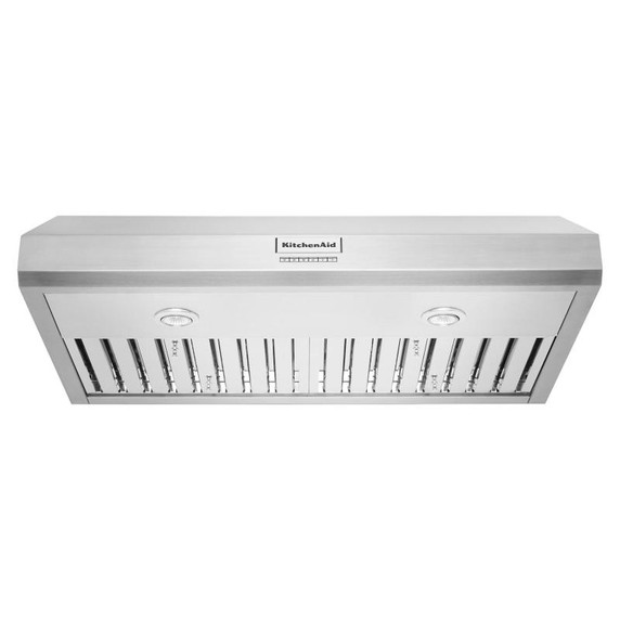 Kitchenaid® 36" 585 CFM Motor Class Commercial-Style Under-Cabinet Range Hood System KVUC606KSS