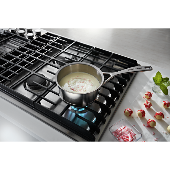 Kitchenaid® 36 5 Burner Gas Downdraft Cooktop KCGD506GSS