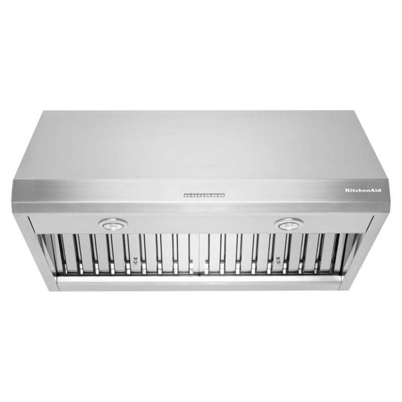 Kitchenaid® 36" 585 or 1170 CFM Motor Class Commercial-Style Wall-Mount Canopy Range Hood KVWC906KSS