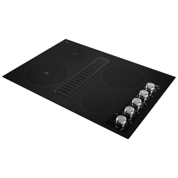 Kitchenaid® 30" Electric Downdraft Cooktop with 4 Elements KCED600GBL