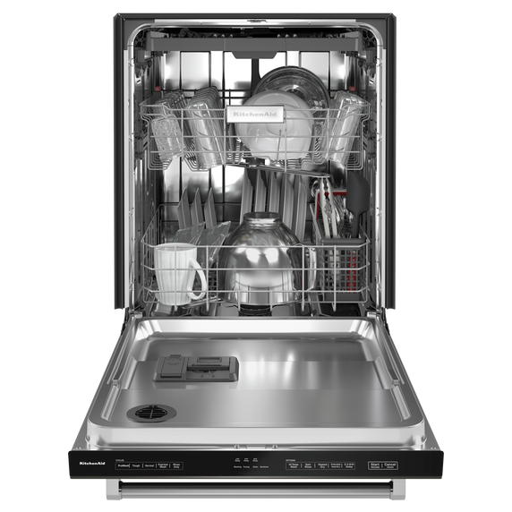 KitchenAid® 39 dBA Dishwasher in PrintShield™ Finish with Third Level Utensil Rack KDTE204KBS