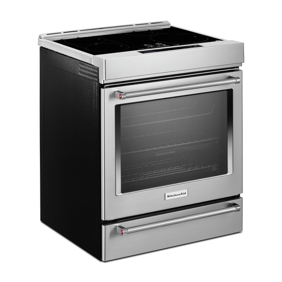 Kitchenaid® 30-Inch 4-Element Induction Slide-In Convection Range with Air Fry KSIS730PSS