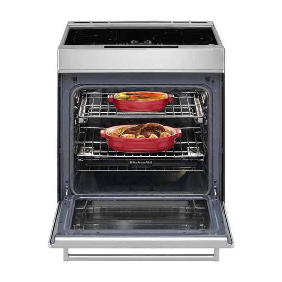 Kitchenaid® 30-Inch 4-Element Induction Slide-In Convection Range with Air Fry KSIS730PSS