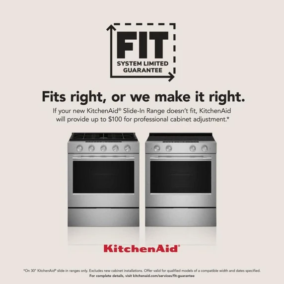 Kitchenaid® 30-Inch 4-Element Induction Slide-In Convection Range with Air Fry KSIS730PSS