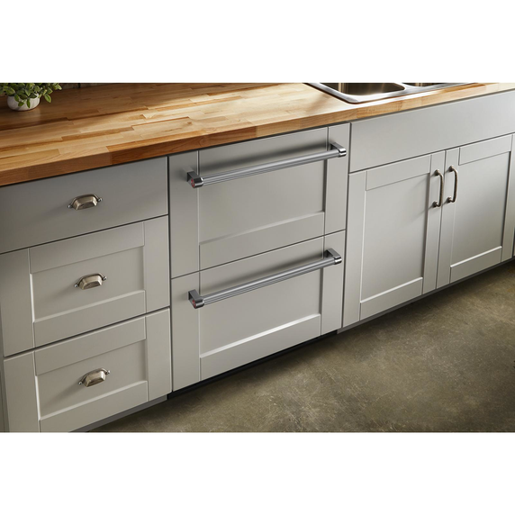 Kitchenaid® 24 Panel-Ready Undercounter Double-Drawer Refrigerator/Freezer KUDF204KPA