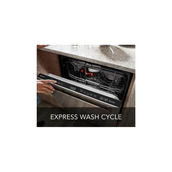 Kitchenaid® 44 dBA Dishwasher in PrintShield™ Finish with 360° Max Jets™ Third Rack KDPM604KPS