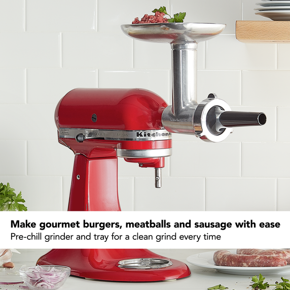 Kitchenaid® Metal Food Grinder Attachment KSMMGA