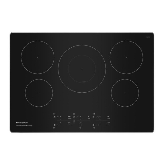Kitchenaid® 30-Inch 5-Element Sensor Induction Cooktop KCIG550JSS