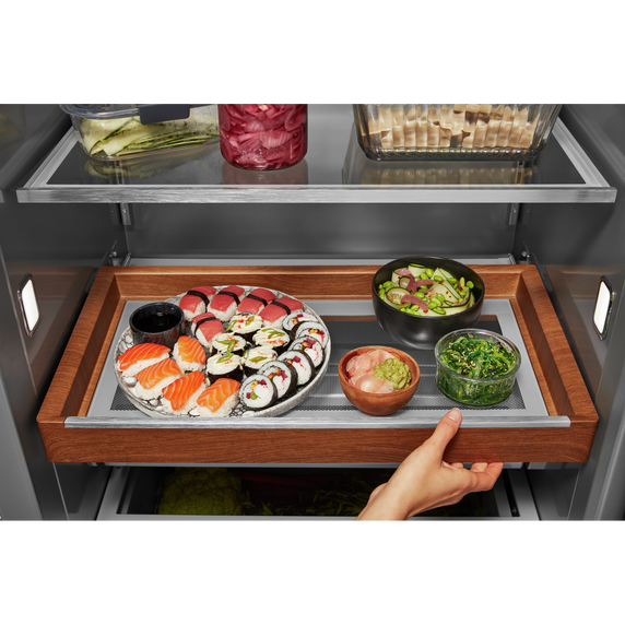 Kitchenaid® 30 Cu. Ft. 48" Built-In Side-by-Side Refrigerator with PrintShield™ Finish KBSN708MBS