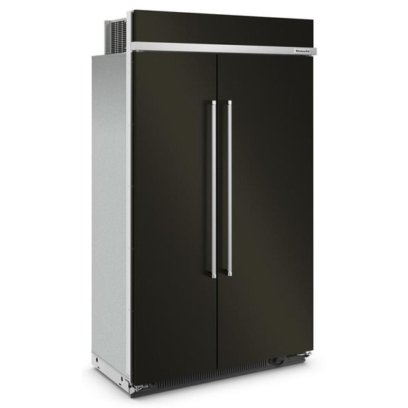Kitchenaid® 30 Cu. Ft. 48" Built-In Side-by-Side Refrigerator with PrintShield™ Finish KBSN708MBS