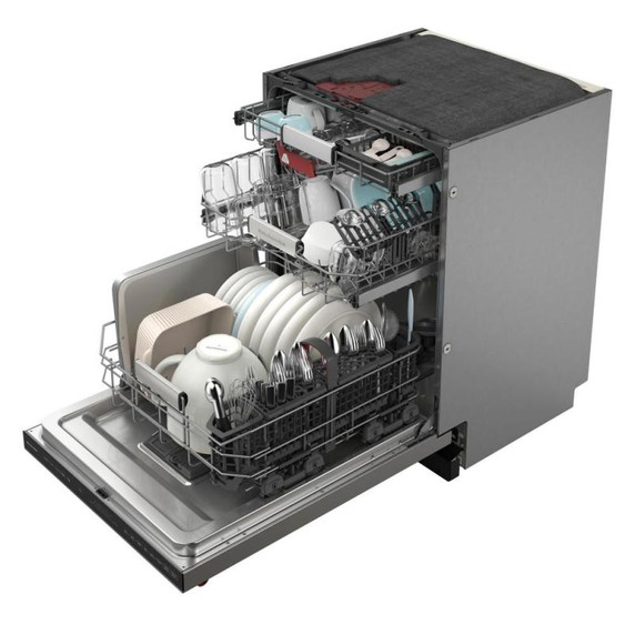 Kitchenaid® 39 dBA PrintShield™ Finish Flush-to-Cabinet Dishwasher with FreeFlex™ Fit Third Level Rack KDTF924PPS