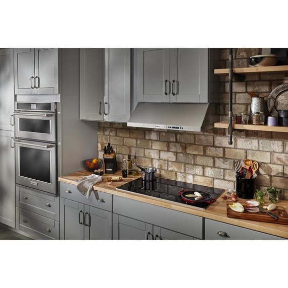 Kitchenaid® 36" Electric Cooktop with 5 Elements and Touch-Activated Controls KCES956KSS