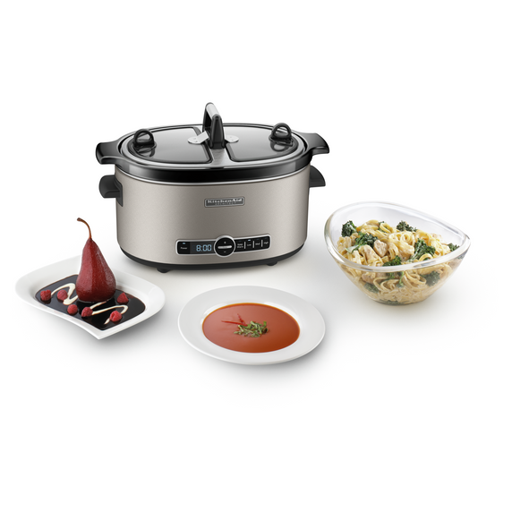Kitchenaid® 6-Quart Slow Cooker with Solid Glass Lid KSC6223SS