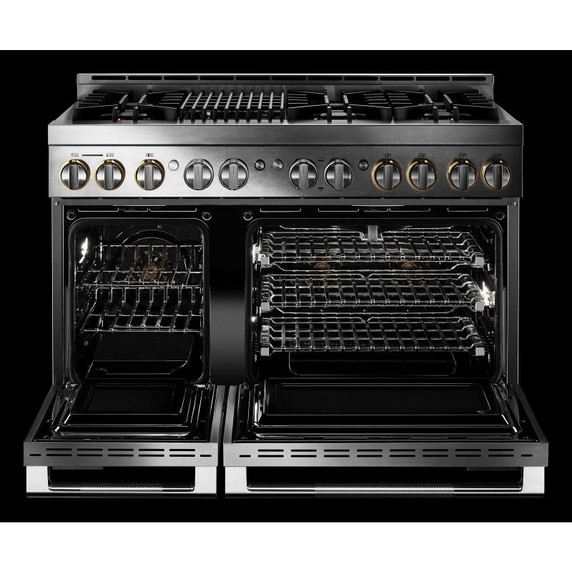 Jennair® 48" RISE™ Gas Professional-Style Range with Infrared Grill JGRP648HL