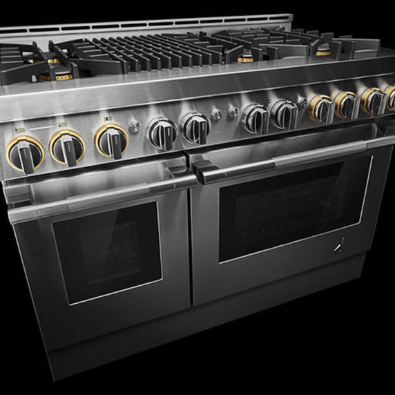 Jennair® 48" RISE™ Gas Professional-Style Range with Infrared Grill JGRP648HL