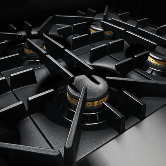 Jennair® 48" RISE™ Gas Professional-Style Rangetop with Chrome-Infused Griddle JGCP548HL