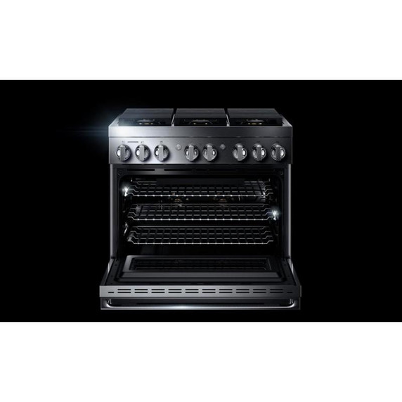 Jennair® 36" NOIR™ Dual-Fuel Professional-Style Range JDRP436HM